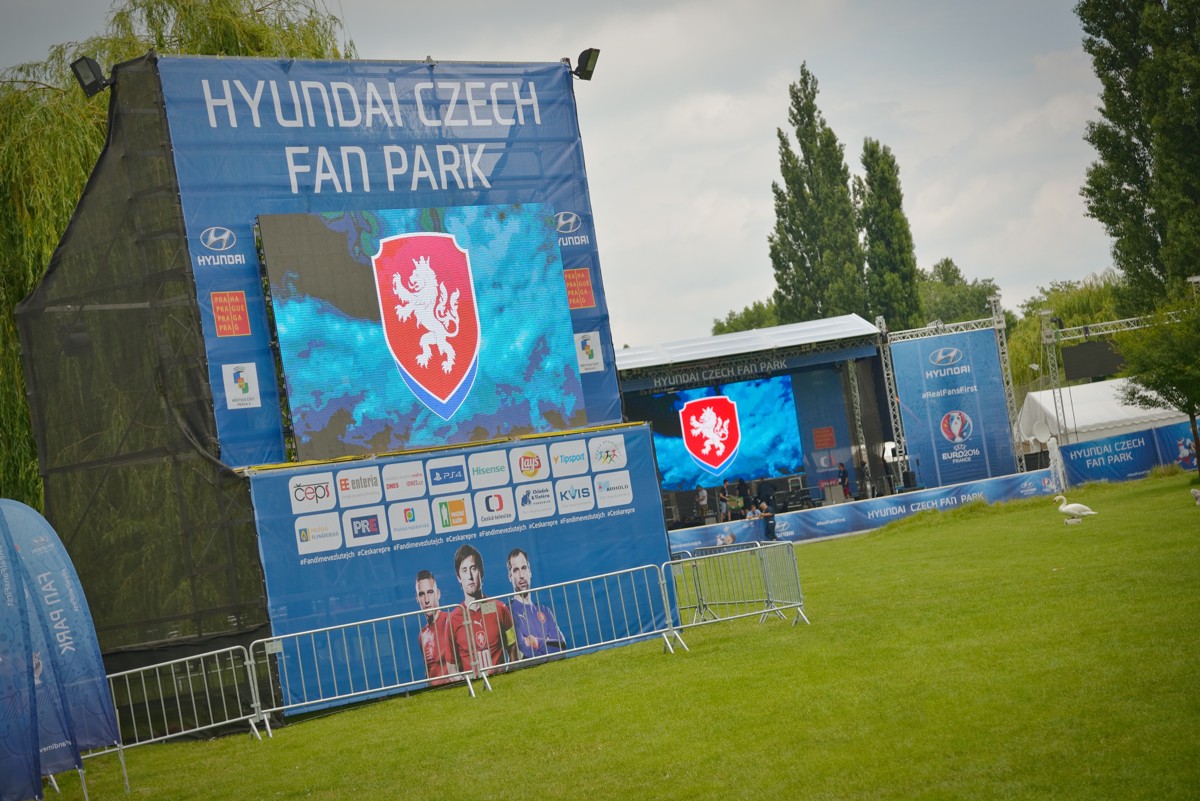 Hyundai Czech Fan Park: branding prostor